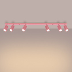 Plafonnier KARBON 6L Rose Sollux | 6 GU10 Design
