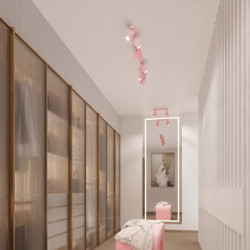 Plafonnier KARBON 6L Rose Sollux | 6 GU10 Design