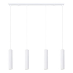 Suspension KARBON 4L Blanche Sollux | 4 GU10 Design
