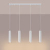 Suspension KARBON 4L Blanche Sollux | 4 GU10 Design