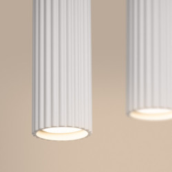 Suspension KARBON 4L Blanche Sollux | 4 GU10 Design