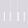 Suspension KARBON 4L Blanche Sollux | 4 GU10 Design