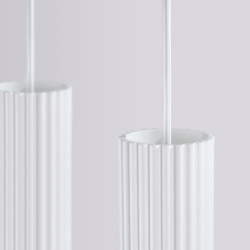Suspension KARBON 4L Blanche Sollux | 4 GU10 Design