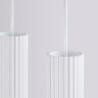 Suspension KARBON 4L Blanche Sollux | 4 GU10 Design