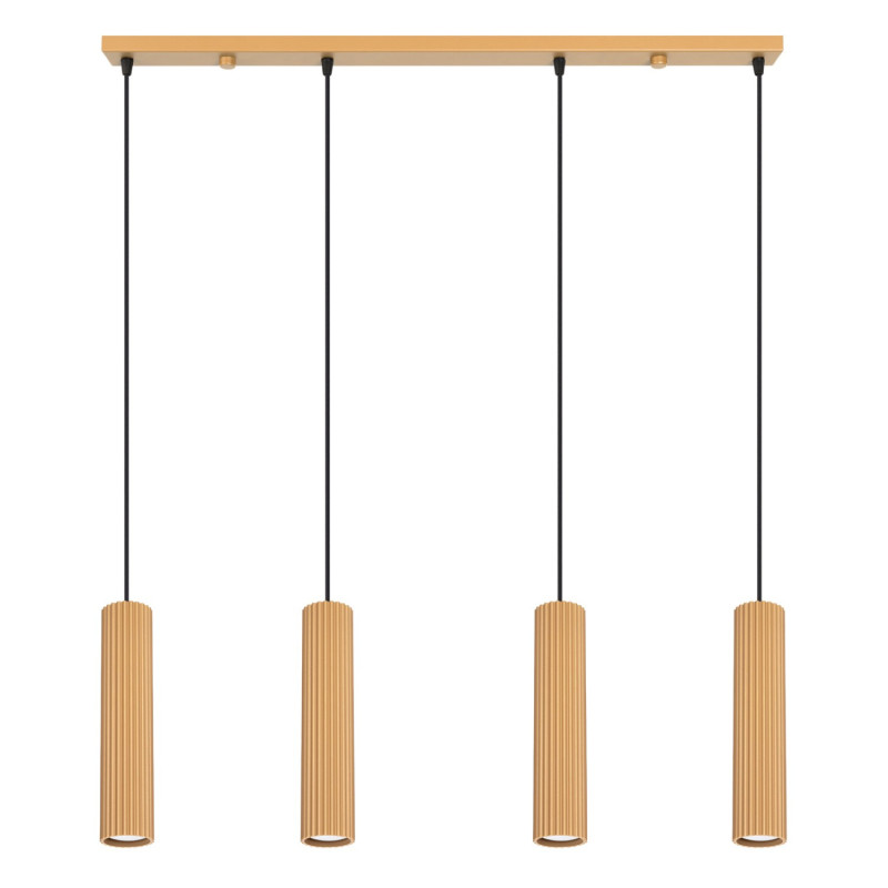 Suspension KARBON 4L Doré Sollux | 4 GU10 Design