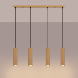 Suspension KARBON 4L Doré Sollux | 4 GU10 Design