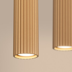 Suspension KARBON 4L Doré Sollux | 4 GU10 Design