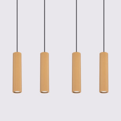 Suspension KARBON 4L Doré Sollux | 4 GU10 Design