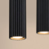 Suspension KARBON 4L Noire Sollux | 4 GU10 Design