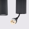 Suspension KARBON 4L Noire Sollux | 4 GU10 Design