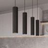 Suspension KARBON 4L Noire Sollux | 4 GU10 Design