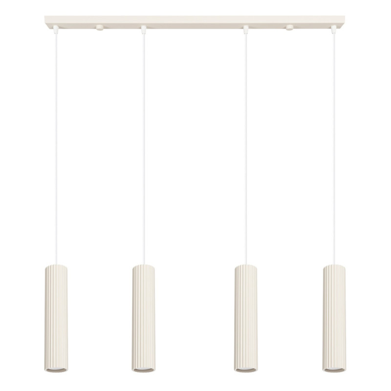 Suspension KARBON 4L Beige Sollux | 4 GU10 Design