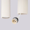 Suspension KARBON 4L Beige Sollux | 4 GU10 Design