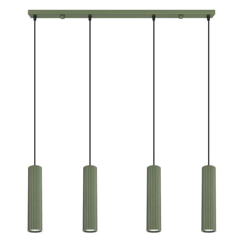 Suspension KARBON 4L Vert Olive Sollux | 4 GU10