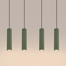 Suspension KARBON 4L Vert Olive Sollux | 4 GU10