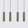 Suspension KARBON 4L Vert Olive Sollux | 4 GU10