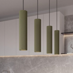 Suspension KARBON 4L Vert Olive Sollux | 4 GU10