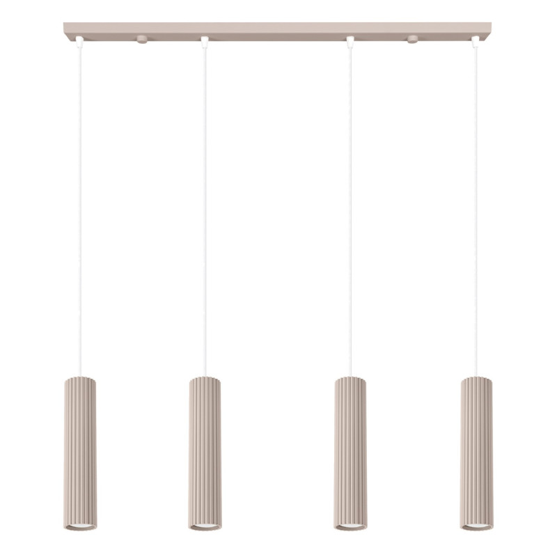 Suspension KARBON 4L Taupe Sollux | 4 GU10 Design