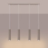 Suspension KARBON 4L Taupe Sollux | 4 GU10 Design