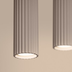 Suspension KARBON 4L Taupe Sollux | 4 GU10 Design