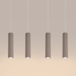 Suspension KARBON 4L Taupe Sollux | 4 GU10 Design