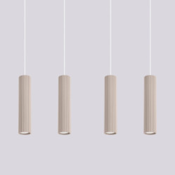 Suspension KARBON 4L Taupe Sollux | 4 GU10 Design