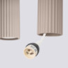 Suspension KARBON 4L Taupe Sollux | 4 GU10 Design