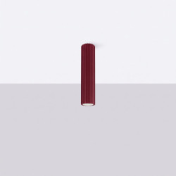 Plafonnier KARBON 40 Bordeaux Sollux | GU10 Design