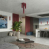 Plafonnier KARBON 60 Bordeaux Sollux | GU10 Design