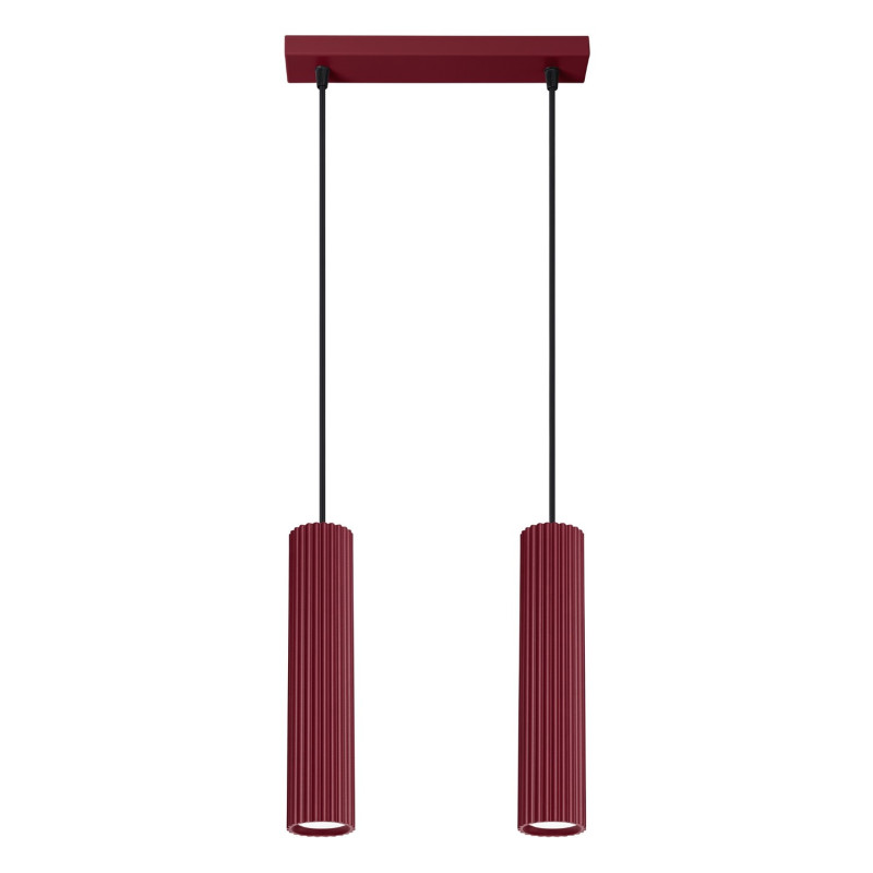 Suspension KARBON 2 Bordeaux Sollux | 2 GU10 Design