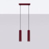 Suspension KARBON 2 Bordeaux Sollux | 2 GU10 Design