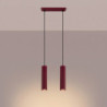 Suspension KARBON 2 Bordeaux Sollux | 2 GU10 Design