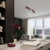 Suspension KARBON 2 Bordeaux Sollux | 2 GU10 Design