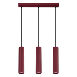 Suspension KARBON 3L Bordeaux Sollux | 3 GU10 Design