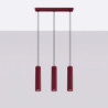 Suspension KARBON 3L Bordeaux Sollux | 3 GU10 Design