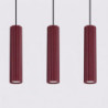 Suspension KARBON 3L Bordeaux Sollux | 3 GU10 Design
