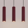 Suspension KARBON 3L Bordeaux Sollux | 3 GU10 Design