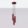 Suspension KARBON 3P Bordeaux Sollux | 3 GU10 Design