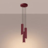Suspension KARBON 3P Bordeaux Sollux | 3 GU10 Design
