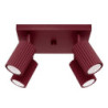Plafonnier KARBON 4 Bordeaux Sollux | GU10 Design