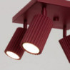 Plafonnier KARBON 4 Bordeaux Sollux | GU10 Design