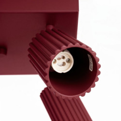 Plafonnier KARBON 4 Bordeaux Sollux | GU10 Design