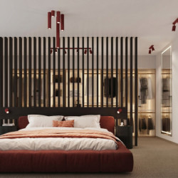 Plafonnier KARBON 4 Bordeaux Sollux | GU10 Design