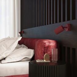 Plafonnier KARBON 4 Bordeaux Sollux | GU10 Design