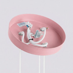 Suspension KARBON 3P Rose Sollux | 3 GU10 Design