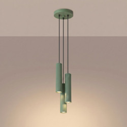 Suspension KARBON 3P Sauge Sollux | 3 GU10 Design