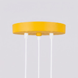 Suspension KARBON 3P Jaune Sollux | 3 GU10 Design