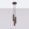 Suspension KARBON 3P Marron Sollux | 3 GU10 Design