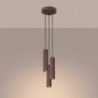 Suspension KARBON 3P Marron Sollux | 3 GU10 Design