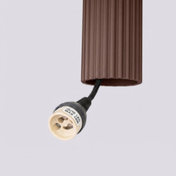 Suspension KARBON 3P Marron Sollux | 3 GU10 Design